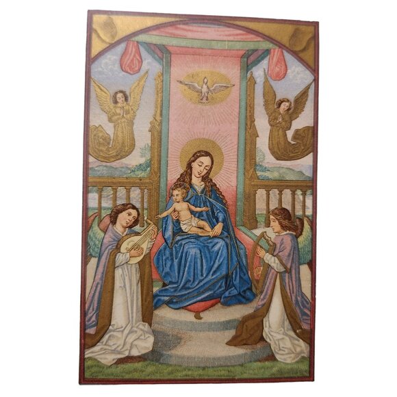 Framed Immaculate Conception Illumination Print With Gold Leaf Details - 10" X 8 - Picture 9 of 9